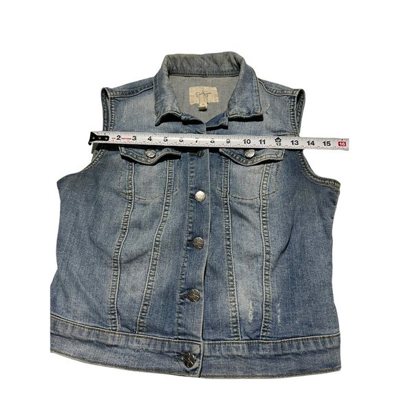 Jessica Simpson Y2K denim vest size: Medium - Picture 5 of 11